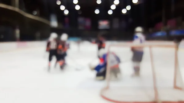 Abstract Blur Ice Hockey Indoor Stadium — Stock Photo, Image