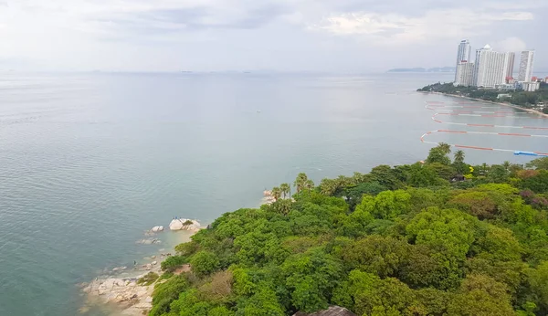 Point Vue Plage Tropicale Bord Mer Thaïlande — Photo