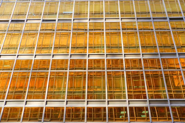 Padrão Janelas Vidro Parede Edifício Highrise — Fotografia de Stock