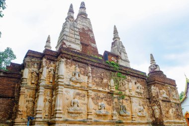 Wat Photharam Maha Wihan. Chiang Mai, Tayland 'daki eski Budist tapınağı.