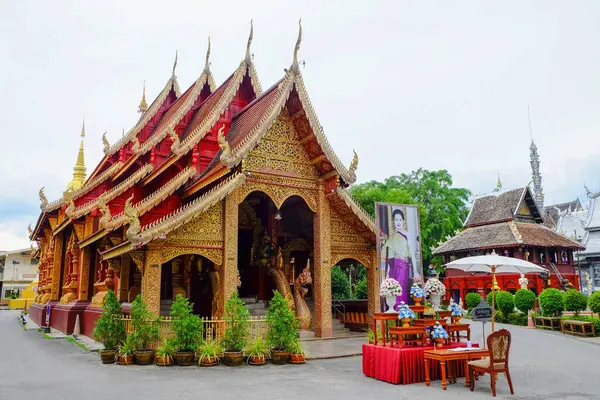 Wat Srisuphan Буддийский Храм Чиангмай Таиланд — стоковое фото