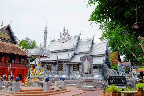 Wat Srisuphan Буддийский Храм Чиангмай Таиланд — стоковое фото