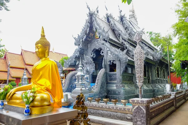 Wat Srisuphan Буддийский Храм Чиангмай Таиланд — стоковое фото