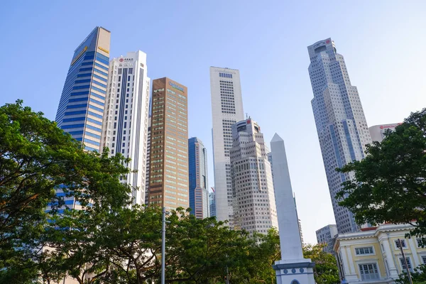 Skyline Ville Dans Quartier Des Affaires Singapour — Photo