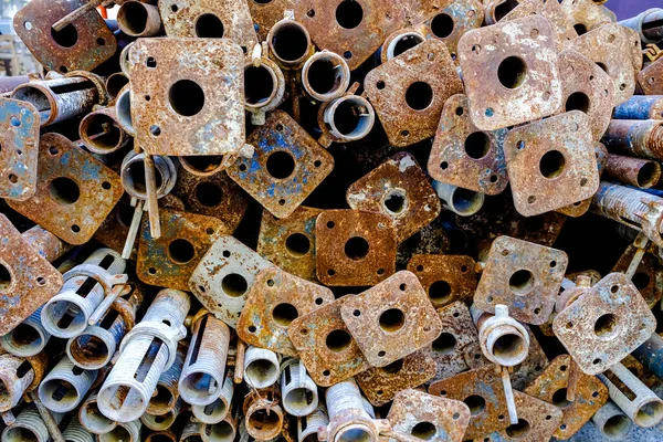 Rust Steel Construction Equipment Background — Stock Photo, Image