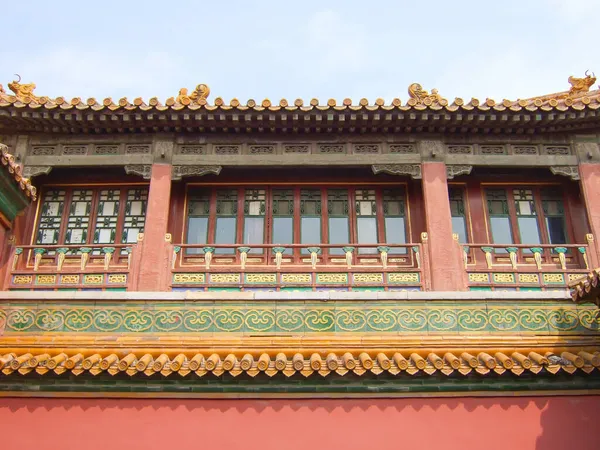 紫禁城の門は中国の北京の中心部にある宮殿の複合施設です — ストック写真