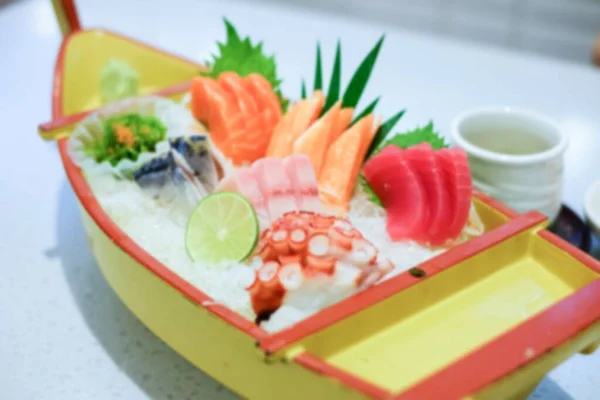Анотація Розмита Японська Їжа Таблиці — стокове фото