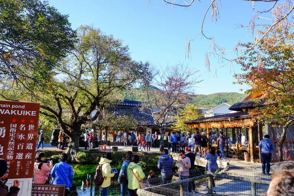 Oshino Hakkai Japonya Nın Ünlü Turistik Yerlerinden Biridir — Stok fotoğraf