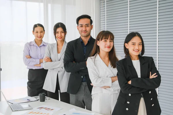 Asian Business Seminar Employees Group Meeting Conference Room — Stock Photo, Image