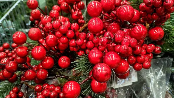 Árbol Navidad Con Decoraciones — Foto de Stock