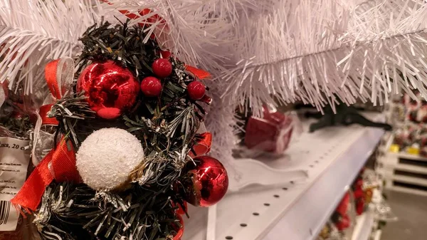 Karácsonyi Dekoráció Fán — Stock Fotó