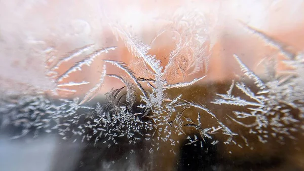 Frost Fönstret — Stockfoto