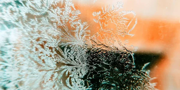 Frost Pattern Glass — стоковое фото