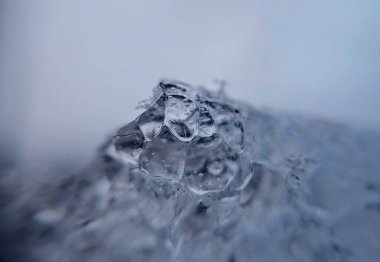 Makro fotoğrafçılıktaki buz dokusu