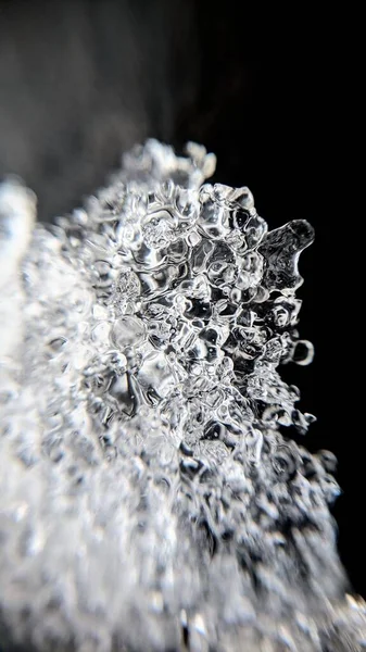 マクロ写真における氷の質感 — ストック写真