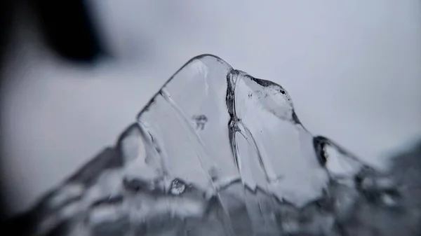 Eisbeschaffenheit Der Makrofotografie — Stockfoto