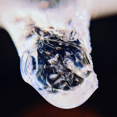 Makro fotoğrafçılıktaki buz dokusu