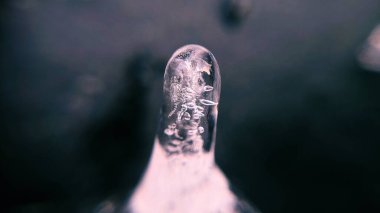 Makro fotoğrafçılıktaki buz dokusu