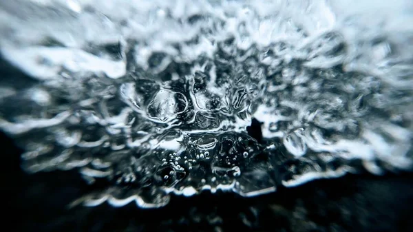 マクロ写真における氷の質感 — ストック写真