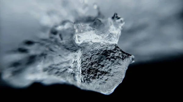 Makro Fotoğrafçılıktaki Buz Dokusu — Stok fotoğraf