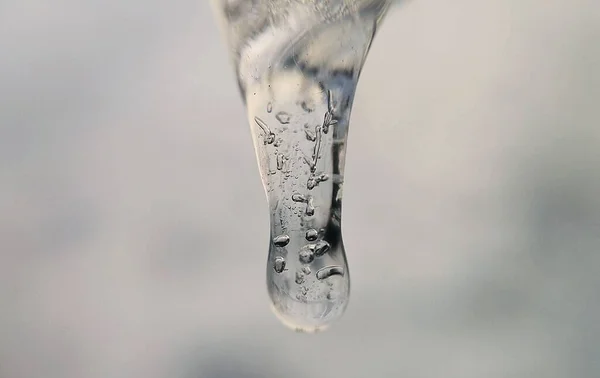 Textura Hielo Macrofotografía — Foto de Stock