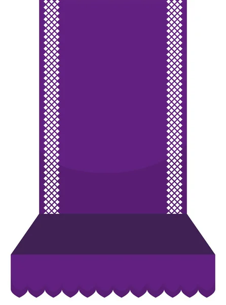 Diseño Vertical Con Papeles Púrpura Uno Perforado También Llamado Papel — Vector de stock