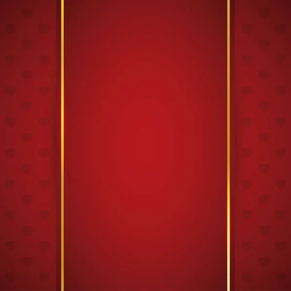 Дизайн Шаблона Вертикальной Красной Этикеткой Украшенной Золотыми Полосками Рисунком Форме — стоковый вектор