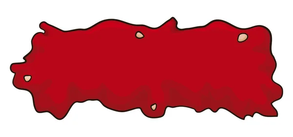 Plantilla Signo Rojo Como Salsa Kétchup Con Algunas Semillas Tomate — Archivo Imágenes Vectoriales