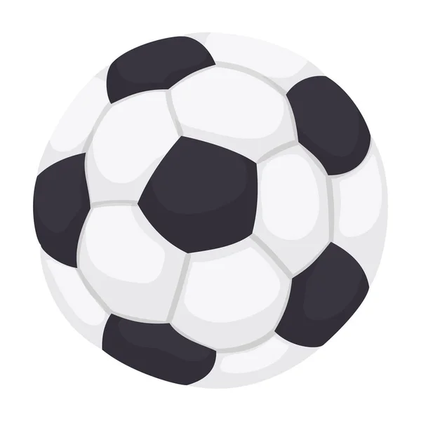 Conception Ballon Football Style Dessin Animé Isolé Sur Fond Blanc — Image vectorielle