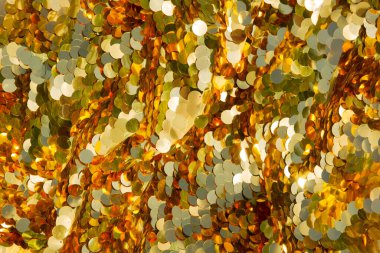 Parlak altın pullar arka plan, reklamınız için fon