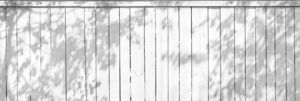 Sombra de árbol blanco y negro en valla de madera, fondo para su diseño. —  Fotos de Stock