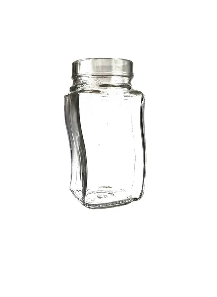 孤立在白色背景上的玻璃罐 — 图库照片