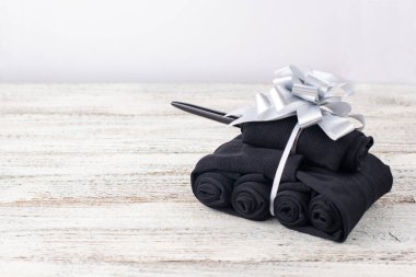23 Şubat 'ta erkeklere hediye olarak sunulan el yapımı çoraplar.
