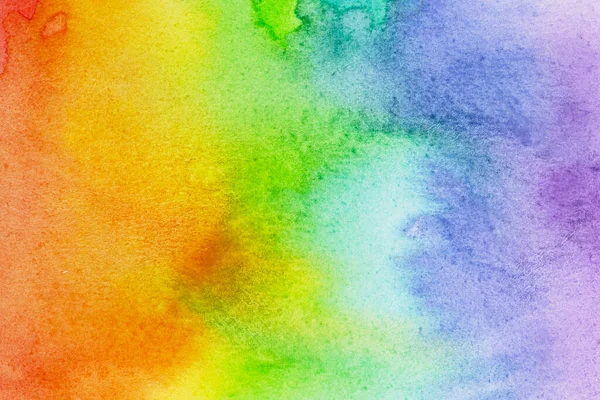 Abstract Rainbow Watercolor Paper Textured Illustration Grunge Templates Design Cartão — Fotografia de Stock