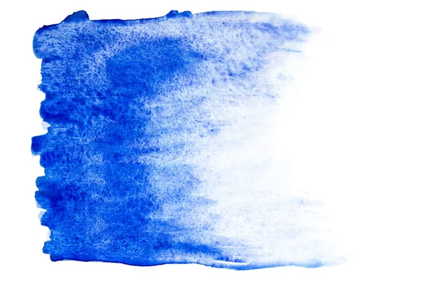 Bordure Papier Aquarelle Bleu Abstrait Illustration Texturée Pour Conception Modèles — Photo