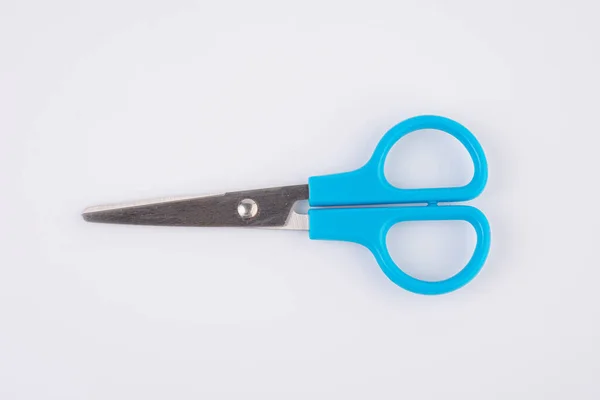 Office Stationery Scissors Cutting White Background Isolation — Zdjęcie stockowe