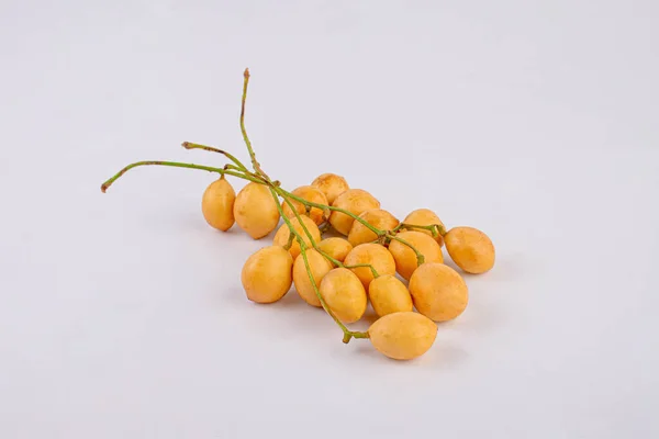 Thai Fruit Fresh Ripe Mafai Sweet Sour White Background Close — Stock Photo, Image
