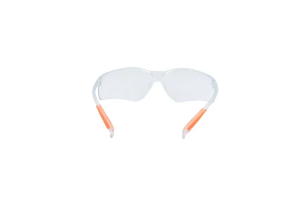 Veiligheidsbril Witte Achtergrond Close — Stockfoto