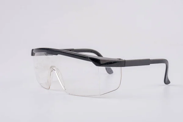 Oude Vuile Veiligheidsbril Wit — Stockfoto