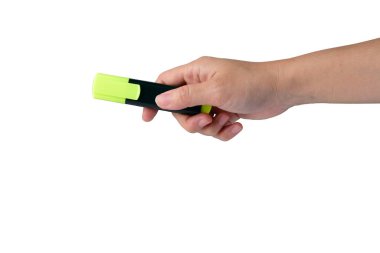 Beyaz arkaplanda sarı işaret var..