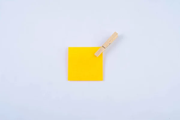 Narancssárga Jegyzet Klip Elszigetelt Fehér — Stock Fotó