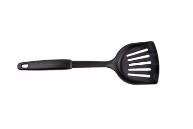 Beyaz arkaplanda mutfak spatulası
