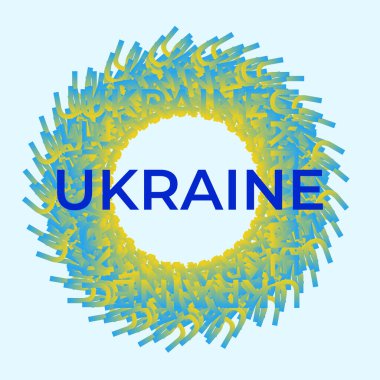 Independence day Ukraine. Ukrainian wreath. Support Ukraine. Ukrainian text illustration. Vector for banner, background, poster, and others. Vector illustration