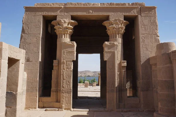 Hermosa Arquitectura Templo Philae Asuán Egipto Imágenes De Stock Sin Royalties Gratis