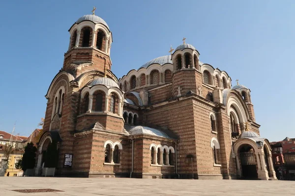 Gereja Tujuh Orang Kudus Pusat Kota Sofia Bulgaria 2021 — Stok Foto