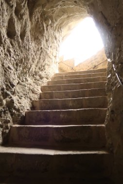 Kutsal Üçleme Manastırı 'na çıkan merdivenler, Meteora, Yunanistan