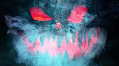 Halloween spooky smoke background