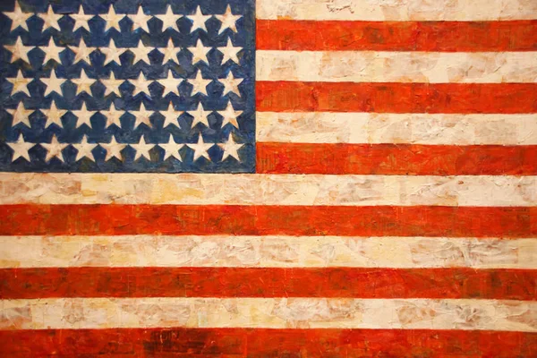 United States America Flag Retro Worn — Stock Photo, Image