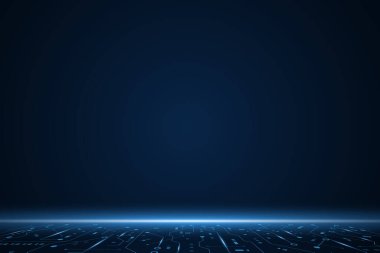 Vektör fütüristik teknoloji geçmişi, Elektronik anakart, İletişim ve Mühendislik kavramı