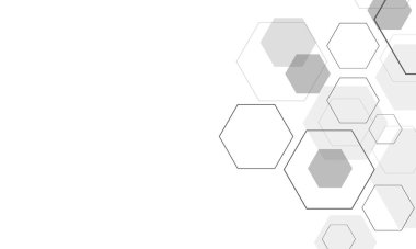 Vektör bilim kurgu altıgen geleceksel model, yenilik gelecekteki teknoloji arka planı,